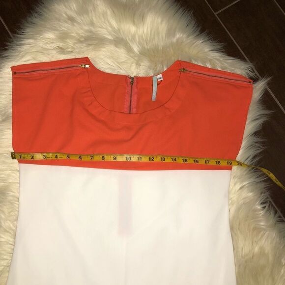 LuLus Flying Tri-Colors Coral Block Dress sz med - Picture 11 of 11